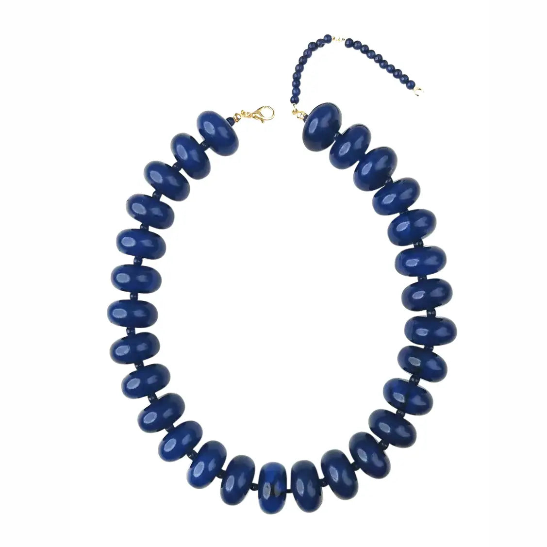 The Bailey Beaded Necklace - Navy-110 Jewelry & Hair-Gemelli-July & June Women's Fashion Boutique Located in San Antonio, Texas