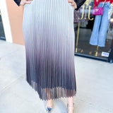 Ombre Midi Skirt-410 Shorts/Skirts-FATE-July & June Women's Fashion Boutique Located in San Antonio, Texas