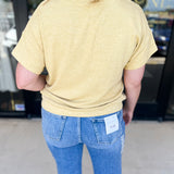 Casual Henley Tees - Butter-210 Casual Blouses-POLOGRAM-July & June Women's Fashion Boutique Located in San Antonio, Texas