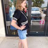 Kendra Blouse-200 Fashion Blouses-ENTRO-July & June Women's Fashion Boutique Located in San Antonio, Texas
