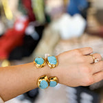 Mist Cuff Turquoise Bracelet - Easton Elle-110 Jewelry & Hair-Easton Elle-July & June Women's Fashion Boutique Located in San Antonio, Texas