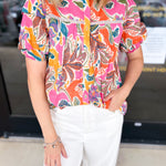 Pastel Paradise Blouse-200 Fashion Blouses-FATE-July & June Women's Fashion Boutique Located in San Antonio, Texas
