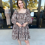The Wrenlee Mini Dress - Chocolate Brown-510 Mini-POLOGRAM-July & June Women's Fashion Boutique Located in San Antonio, Texas