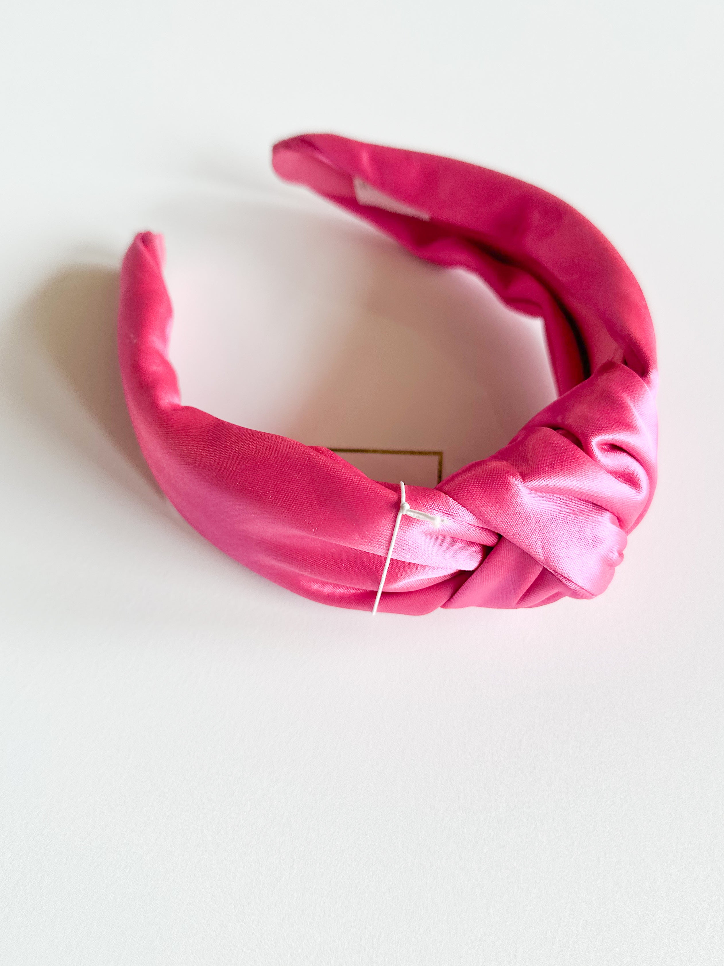 Satin Knotted Headband - Pink-130 ACCESSORIES-SHIRALEAH-July & June Women's Fashion Boutique Located in San Antonio, Texas
