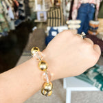 Treasure Jewels - The Party Is Here Gold Bracelet-110 Jewelry & Hair-Treasure Jewels-July & June Women's Fashion Boutique Located in San Antonio, Texas