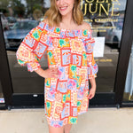 Off The Shoulder Paradise Mini Dress-510 Mini-FATE-July & June Women's Fashion Boutique Located in San Antonio, Texas