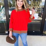 The Ranch Sweater-230 Sweaters/Cardis-ENTRO-July & June Women's Fashion Boutique Located in San Antonio, Texas