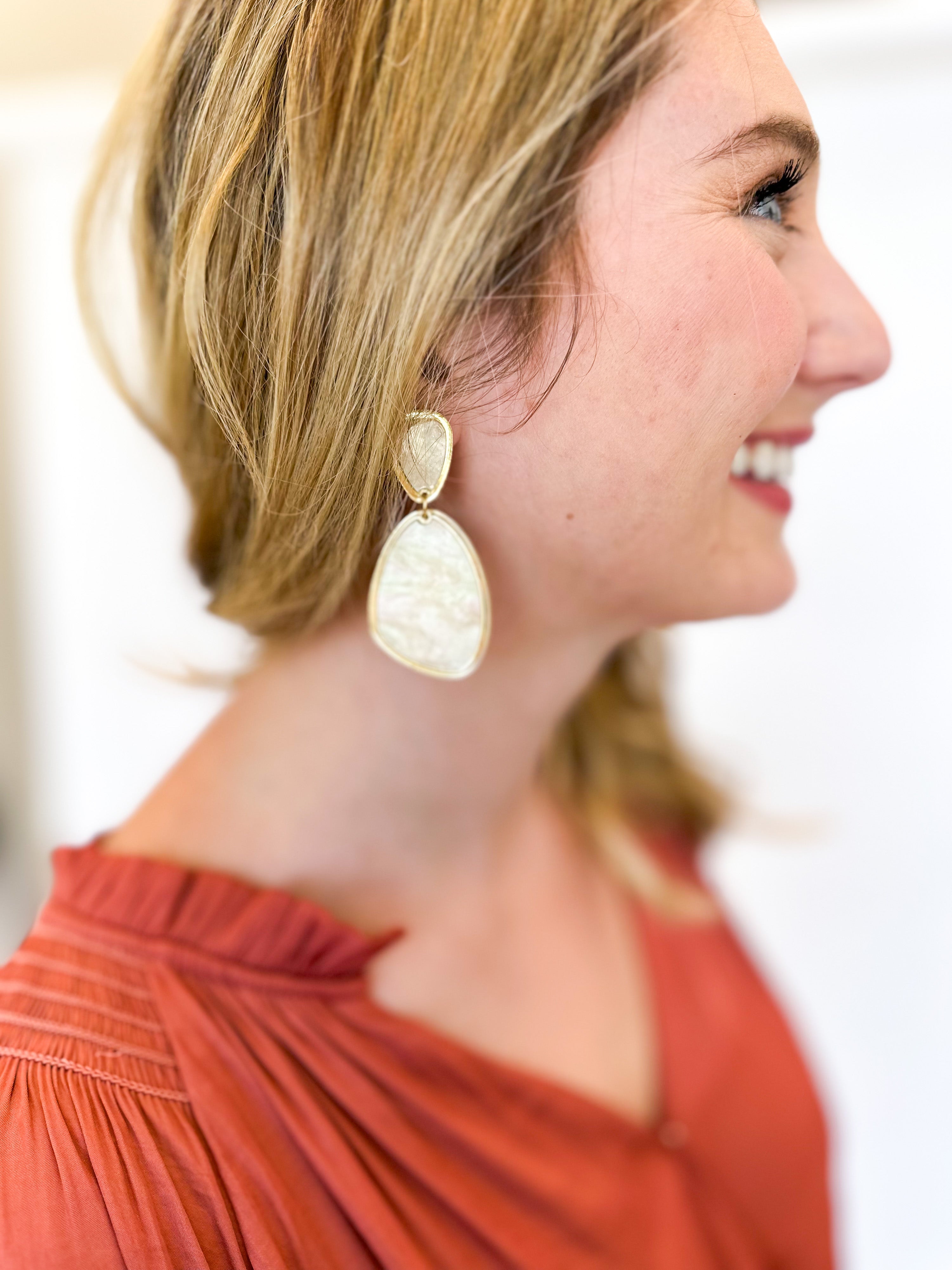 Charlotte Earrings - Pearl - Restock-110 Jewelry & Hair-Bohemian Gemme-July & June Women's Fashion Boutique Located in San Antonio, Texas