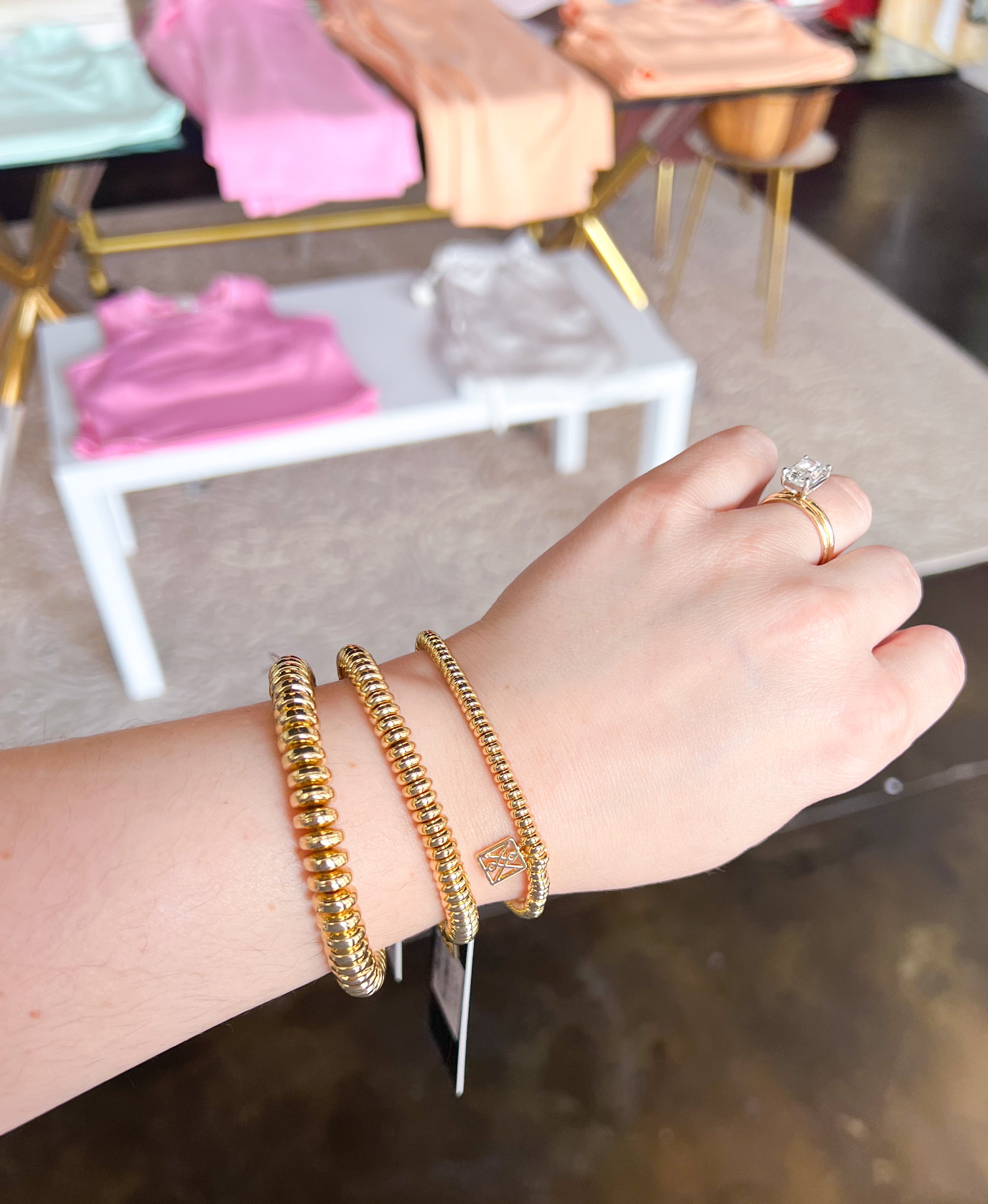 Michelle McDowell - Gold Bracelet - Medium-110 Jewelry & Hair-Michelle McDowell-July & June Women's Fashion Boutique Located in San Antonio, Texas
