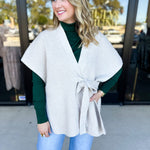THML - Chic Knit Cardigan Wrap - Cream-230 Sweaters/Cardis-THML-July & June Women's Fashion Boutique Located in San Antonio, Texas