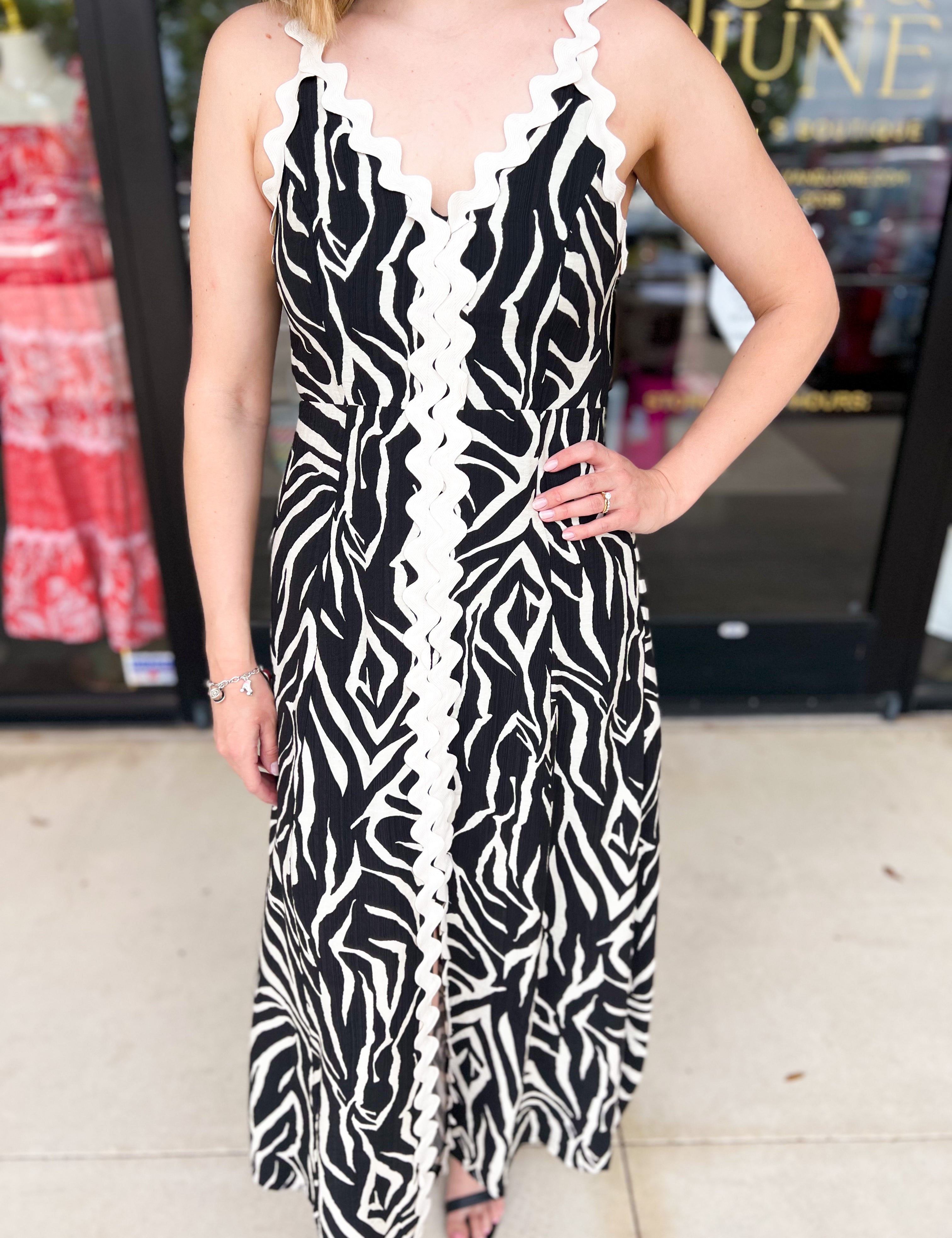 Urban RIc Rac Midi Dress-500 Midi-ENTRO-July & June Women's Fashion Boutique Located in San Antonio, Texas
