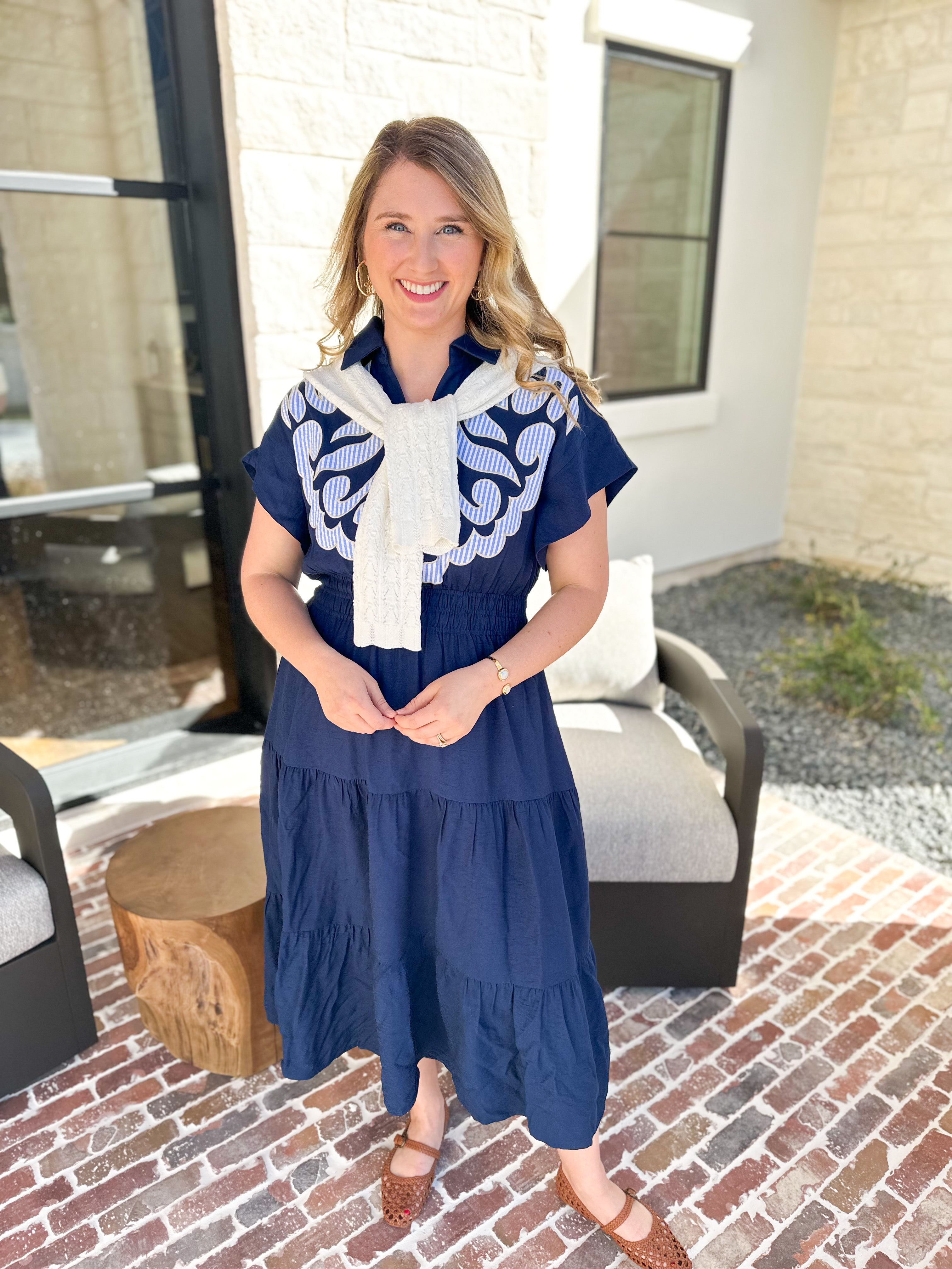 THML- The Sutton Midi Dress-500 Midi-THML-July & June Women's Fashion Boutique Located in San Antonio, Texas