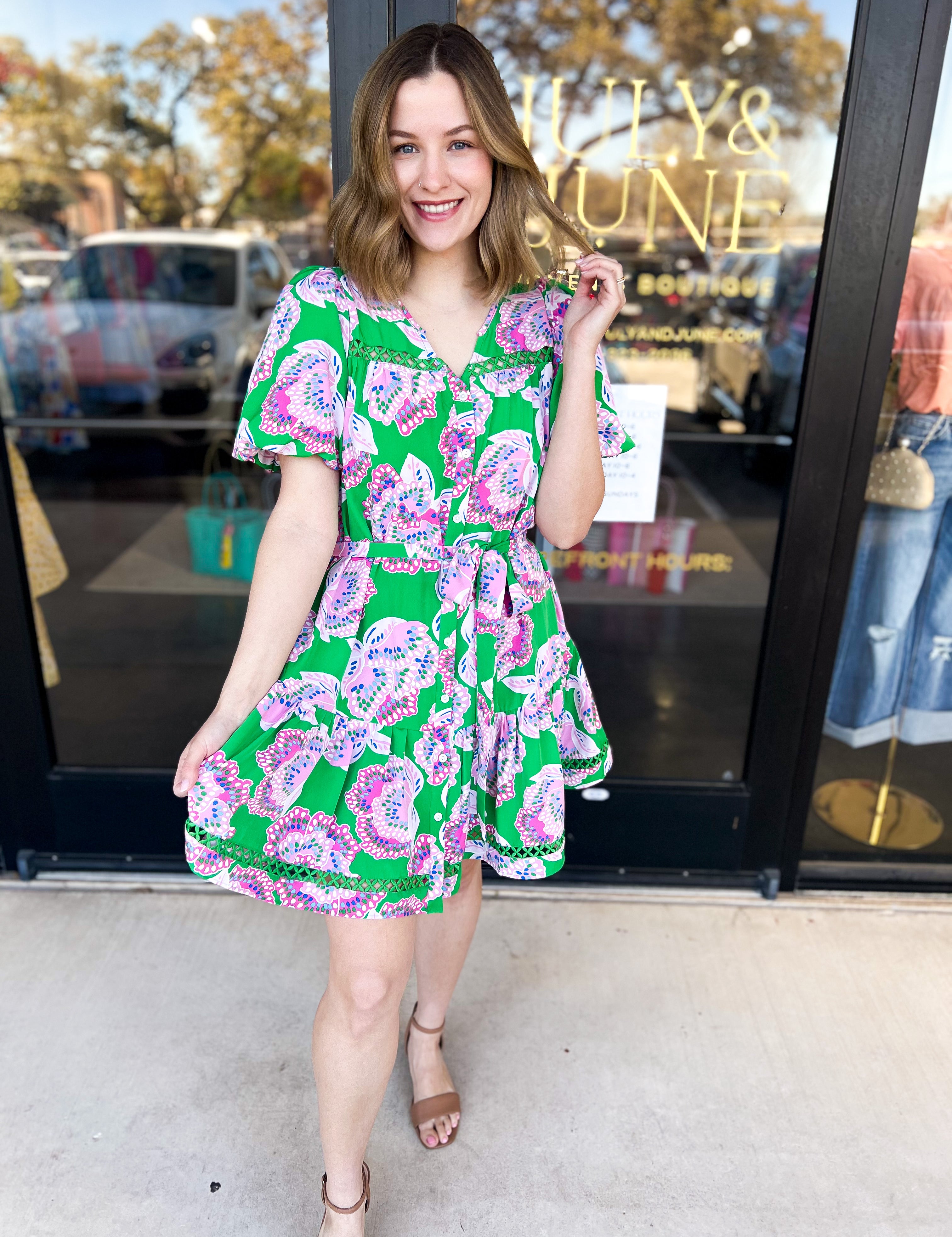 Mary Square - Addison Dress - Petal Tango-510 Mini-MARY SQUARE-July & June Women's Fashion Boutique Located in San Antonio, Texas