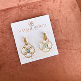 Natalie Wood - Botanic Drop Earrings - Blue Chalcedony-110 Jewelry & Hair-Natalie Wood-July & June Women's Fashion Boutique Located in San Antonio, Texas