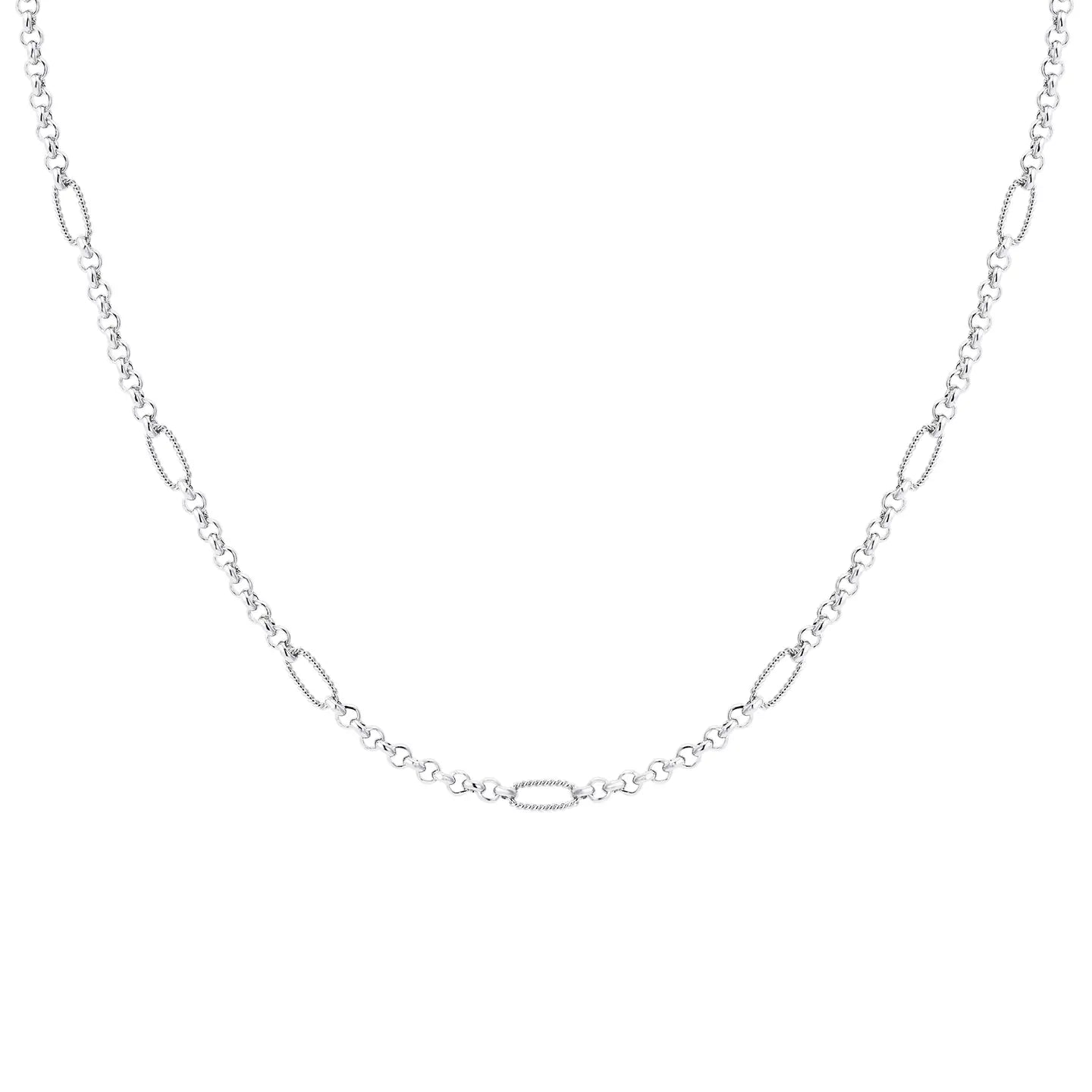 Natalie Wood - Eclipse Layering Cain Necklace Silver-120 Jewelry & Hair-Natalie Wood-July & June Women's Fashion Boutique Located in San Antonio, Texas