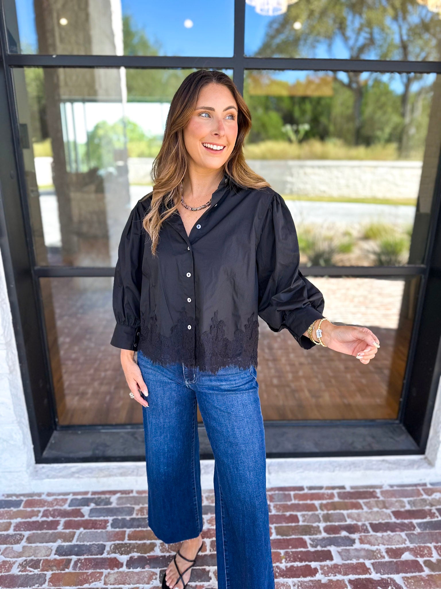 Work to Happy Hour Blouse - Black-200 Fashion Blouses-ENTRO-July & June Women's Fashion Boutique Located in San Antonio, Texas