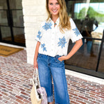 THML - Girl Next Door Blouse-200 Fashion Blouses-THML-July & June Women's Fashion Boutique Located in San Antonio, Texas