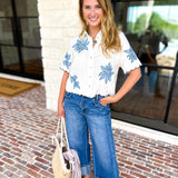 THML - Girl Next Door Blouse-200 Fashion Blouses-THML-July & June Women's Fashion Boutique Located in San Antonio, Texas