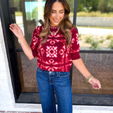 THML - Cherry On Top Sweater-230 Sweaters/Cardis-THML-July & June Women's Fashion Boutique Located in San Antonio, Texas