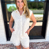 The Hamptons Tank & Shorts Set-510 Mini-SKIES ARE BLUE-July & June Women's Fashion Boutique Located in San Antonio, Texas