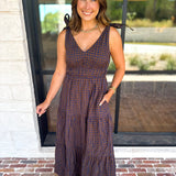 THML - Spotted Together Midi Dress-500 Midi-THML-July & June Women's Fashion Boutique Located in San Antonio, Texas