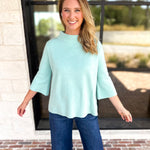 Fresh Start Mock Neck Sweater-230 Sweaters/Cardis-FATE-July & June Women's Fashion Boutique Located in San Antonio, Texas