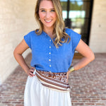 Short Sleeve Everyday Cardigan - Ocean Blue-230 Sweaters/Cardis-DOUBLE ZERO-July & June Women's Fashion Boutique Located in San Antonio, Texas