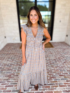 Fall Muse Midi Dress-500 Midi-FATE-July & June Women's Fashion Boutique Located in San Antonio, Texas
