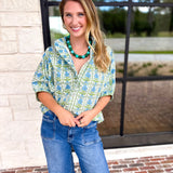Fresh Air Floral Blouse-200 Fashion Blouses-ENTRO-July & June Women's Fashion Boutique Located in San Antonio, Texas