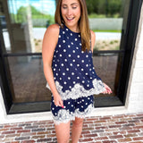 The Dottie Set - Midnight Navy-510 Mini-ENTRO-July & June Women's Fashion Boutique Located in San Antonio, Texas