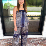 The Naples Satin Set - Navy-500 Midi-ENTRO-July & June Women's Fashion Boutique Located in San Antonio, Texas