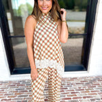 Spiced Lace Halter & Pant Set-500 Midi-ENTRO-July & June Women's Fashion Boutique Located in San Antonio, Texas