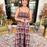 Cranberry Grove Plaid Sweetheart Midi Dress-500 Midi-TCEC-July & June Women's Fashion Boutique Located in San Antonio, Texas