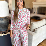 Mary Square - Mistflower Berry PJ Pant Set-300 Athleisure/Lounge-MARY SQUARE-July & June Women's Fashion Boutique Located in San Antonio, Texas