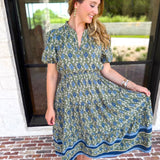 Mary Square - Lainey Midi Dress - Olive-500 Midi-MARY SQUARE-July & June Women's Fashion Boutique Located in San Antonio, Texas