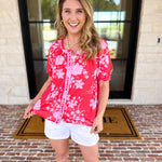 The Colorful in Confidence Blouse-200 Fashion Blouses-FATE-July & June Women's Fashion Boutique Located in San Antonio, Texas