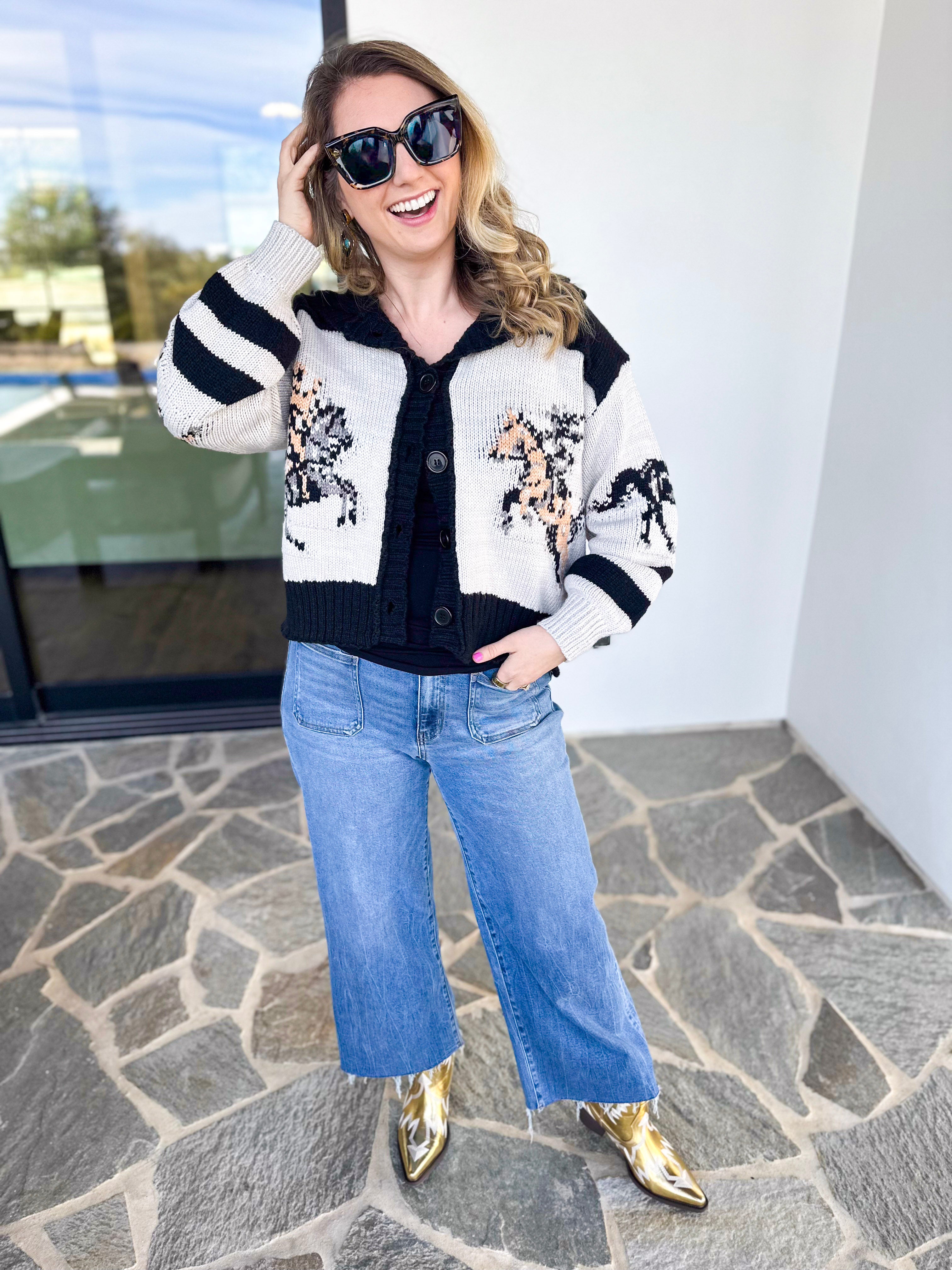 The Beth Cardigan- Black-230 Sweaters/Cardis-VEVERET CLOTHING-July & June Women's Fashion Boutique Located in San Antonio, Texas