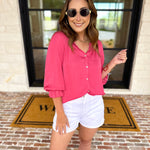 LIVERPOOL - Perfect Pink Blouse-200 Fashion Blouses-LIVERPOOL JEANS COMPANY-July & June Women's Fashion Boutique Located in San Antonio, Texas