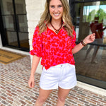 Mary Square - Jessica Blouse - Samba Garden-200 Fashion Blouses-MARY SQUARE-July & June Women's Fashion Boutique Located in San Antonio, Texas