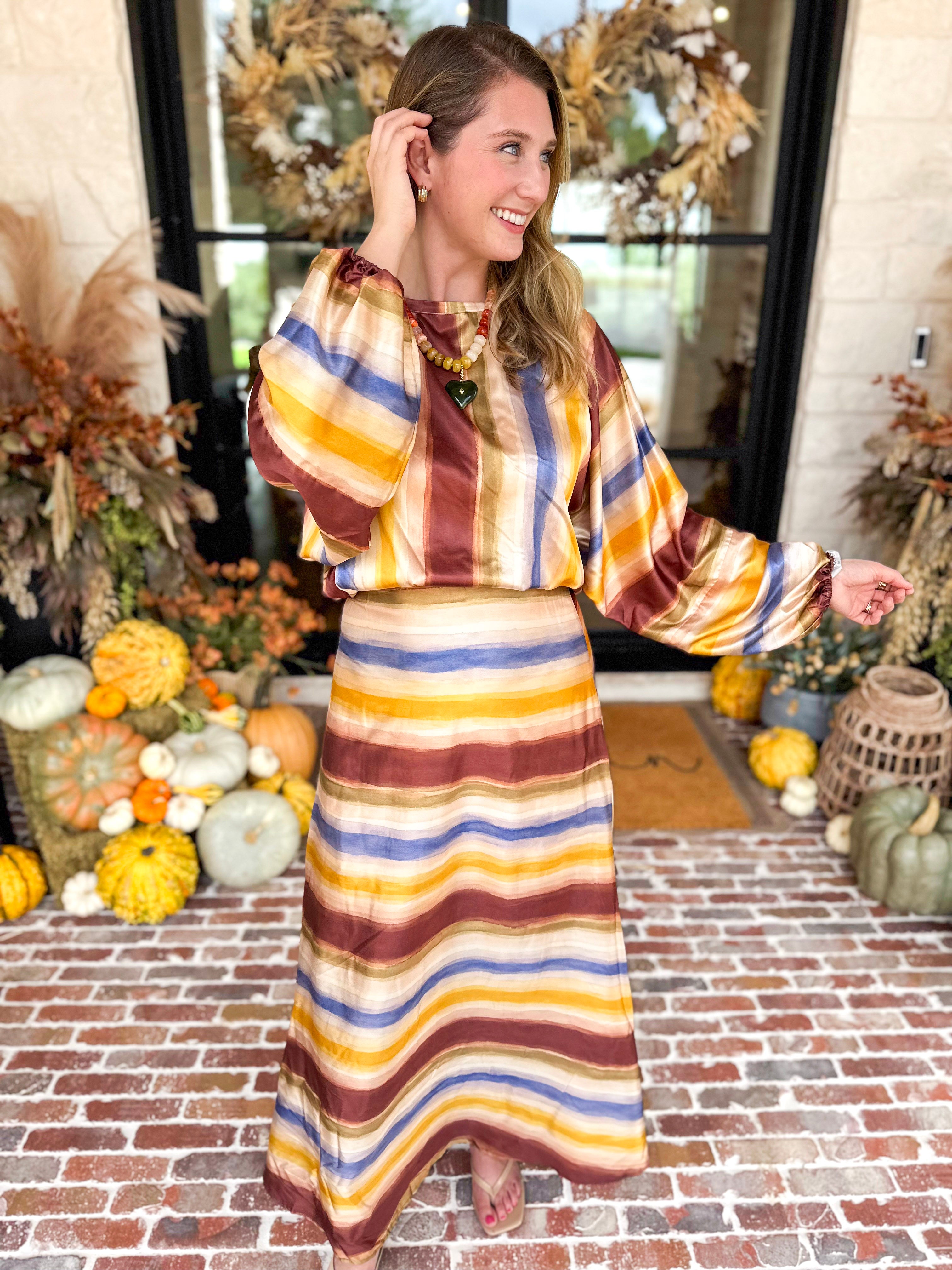 Harvest Sunrise Chic Set-500 Midi-TCEC-July & June Women's Fashion Boutique Located in San Antonio, Texas
