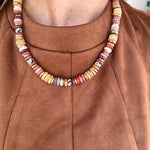 Mix Beaded Necklace - Brown & Warm Neutrals-110 Jewelry & Hair-Golden Lily-July & June Women's Fashion Boutique Located in San Antonio, Texas