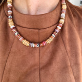 Mix Beaded Necklace - Brown & Warm Neutrals-110 Jewelry & Hair-Golden Lily-July & June Women's Fashion Boutique Located in San Antonio, Texas