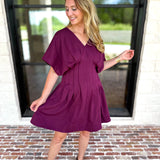 Elevated Chic Mini Dress - Plum-510 Mini-ENTRO-July & June Women's Fashion Boutique Located in San Antonio, Texas