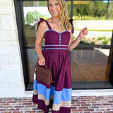 The Romy Midi Dress - Plum-500 Midi-ENTRO-July & June Women's Fashion Boutique Located in San Antonio, Texas