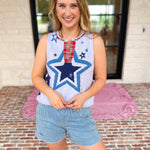 Flannel Patchwork Star Knit Top-230 Sweaters/Cardis-FATE-July & June Women's Fashion Boutique Located in San Antonio, Texas