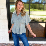 Living Life Gingham Top - Coco Sky-200 Fashion Blouses-ENTRO-July & June Women's Fashion Boutique Located in San Antonio, Texas