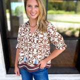 THML - The Hadley Blouse-200 Fashion Blouses-THML-July & June Women's Fashion Boutique Located in San Antonio, Texas