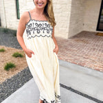 The Baja Breeze Midi Dress-500 Midi-SKIES ARE BLUE-July & June Women's Fashion Boutique Located in San Antonio, Texas