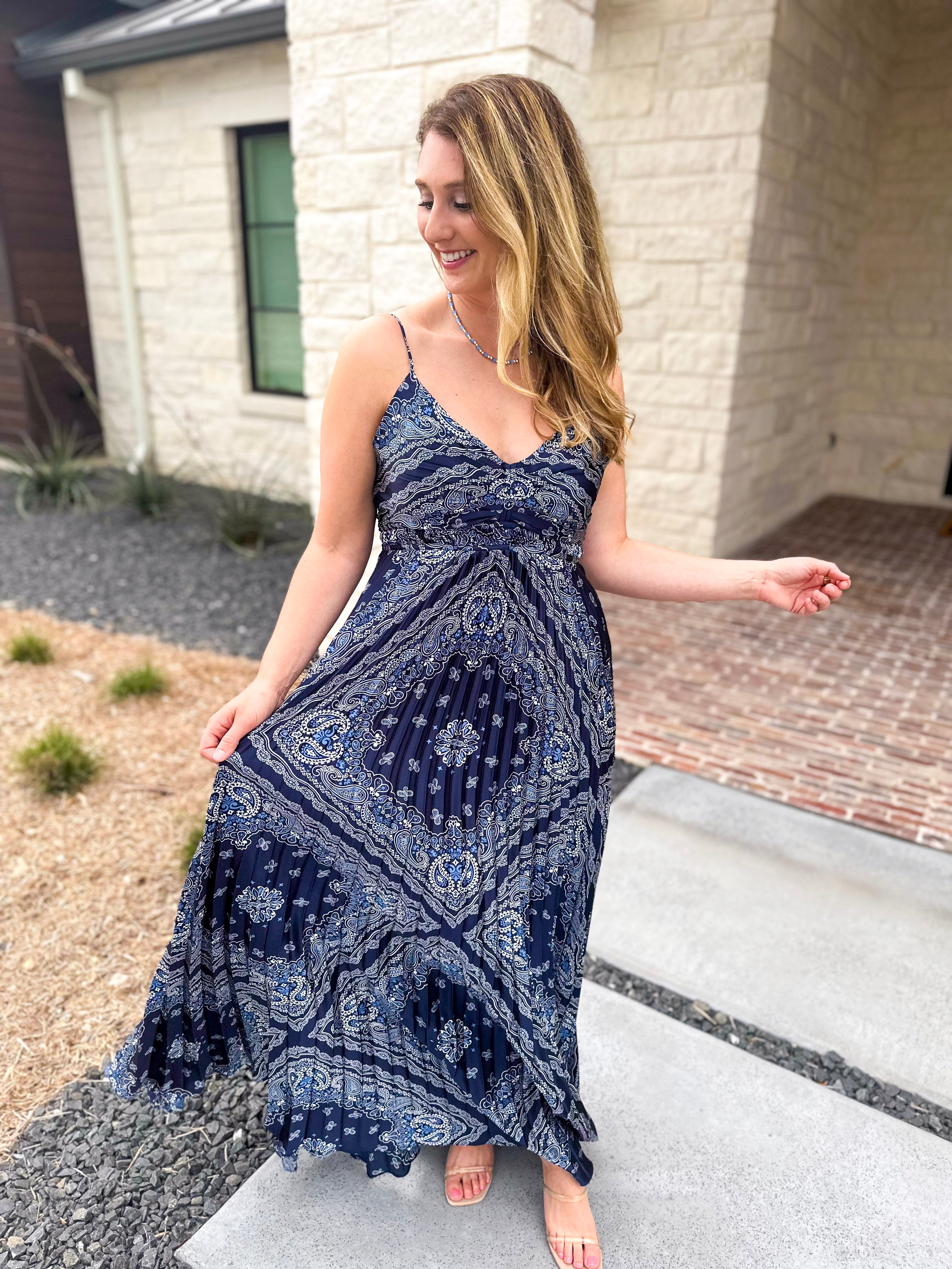 The Endless Summer Midi Dress-500 Midi-SKIES ARE BLUE-July & June Women's Fashion Boutique Located in San Antonio, Texas