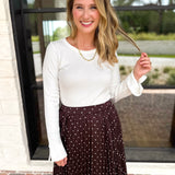 Liverpool - Everyday Favorite Scoop Neck Top - Ivory-230 Sweaters/Cardis-LIVERPOOL JEANS COMPANY-July & June Women's Fashion Boutique Located in San Antonio, Texas